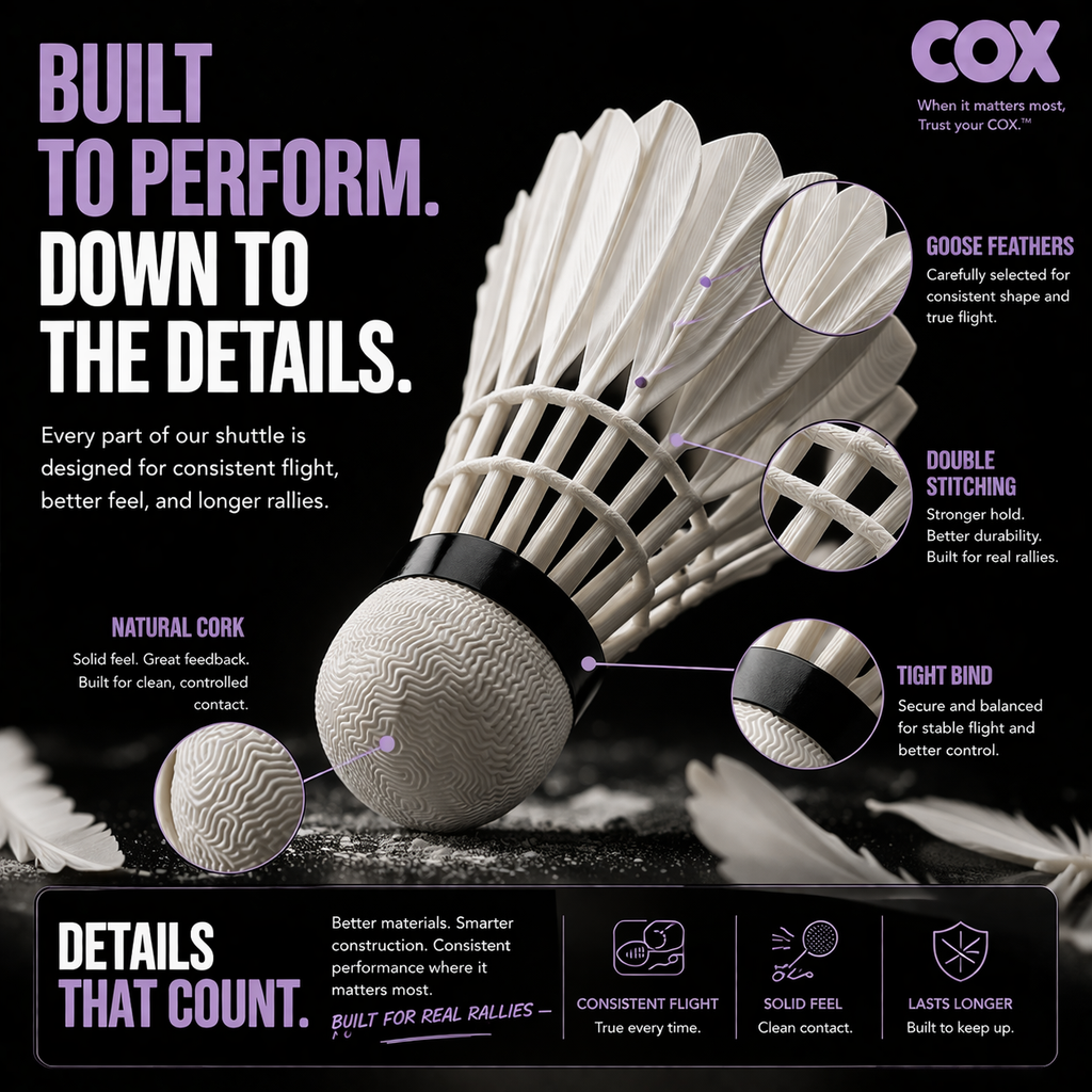 COX Club - Goose Feather Shuttles (12 Pack)