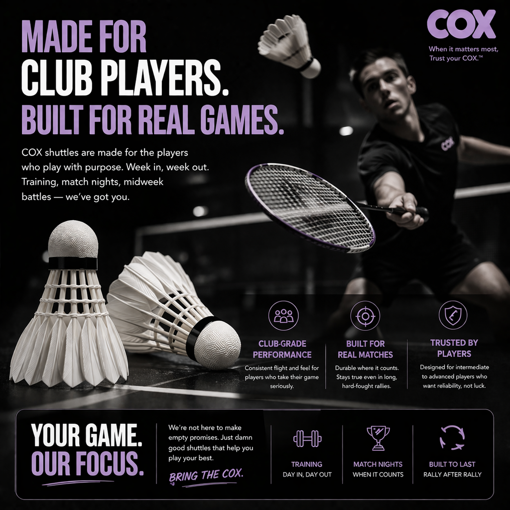 COX Club - Goose Feather Shuttles (12 Pack)